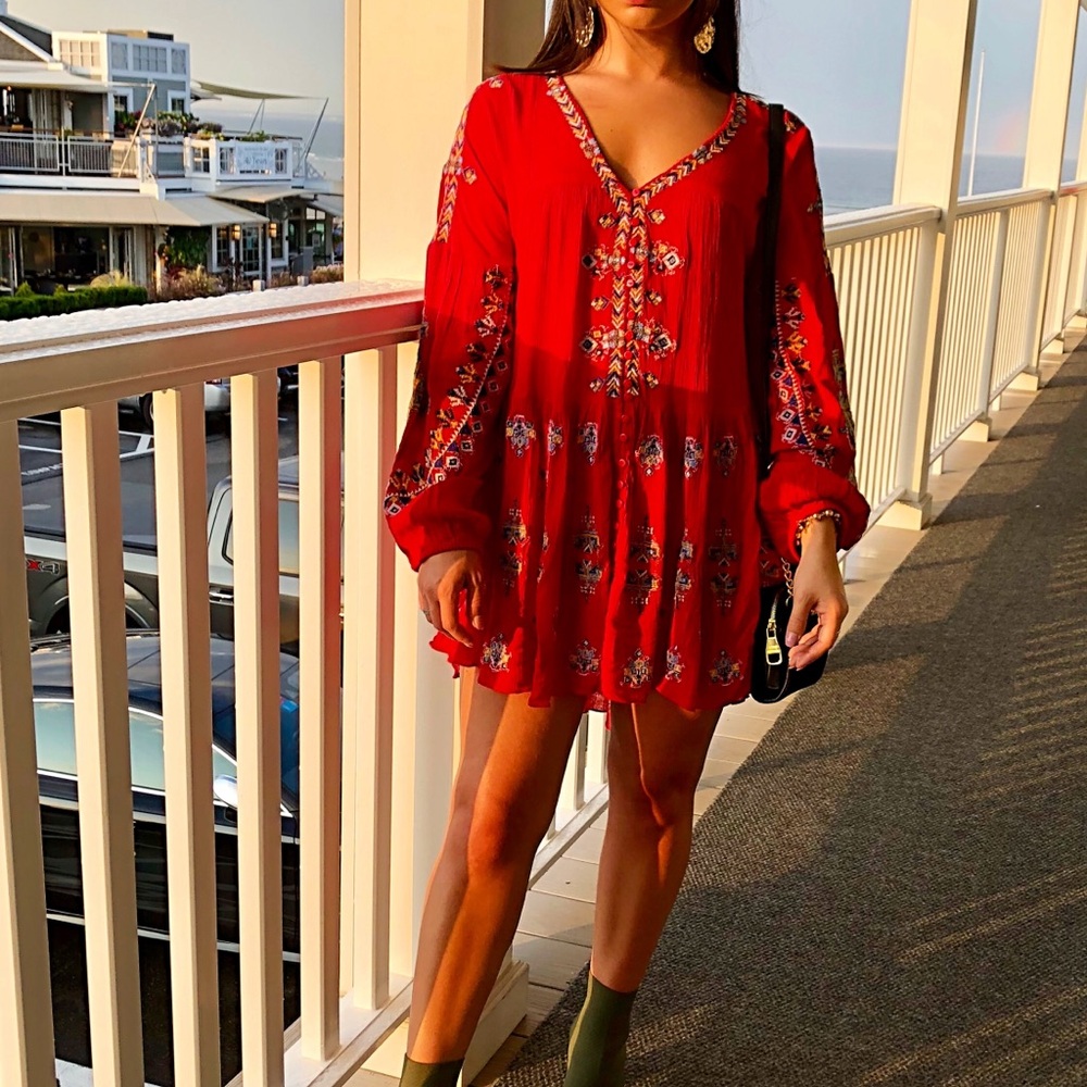 Free People Red Dress